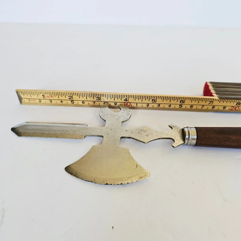 Vintage Japan Halberd Battle Axe Letter Opener Bottle Opener Medieval Gothic
